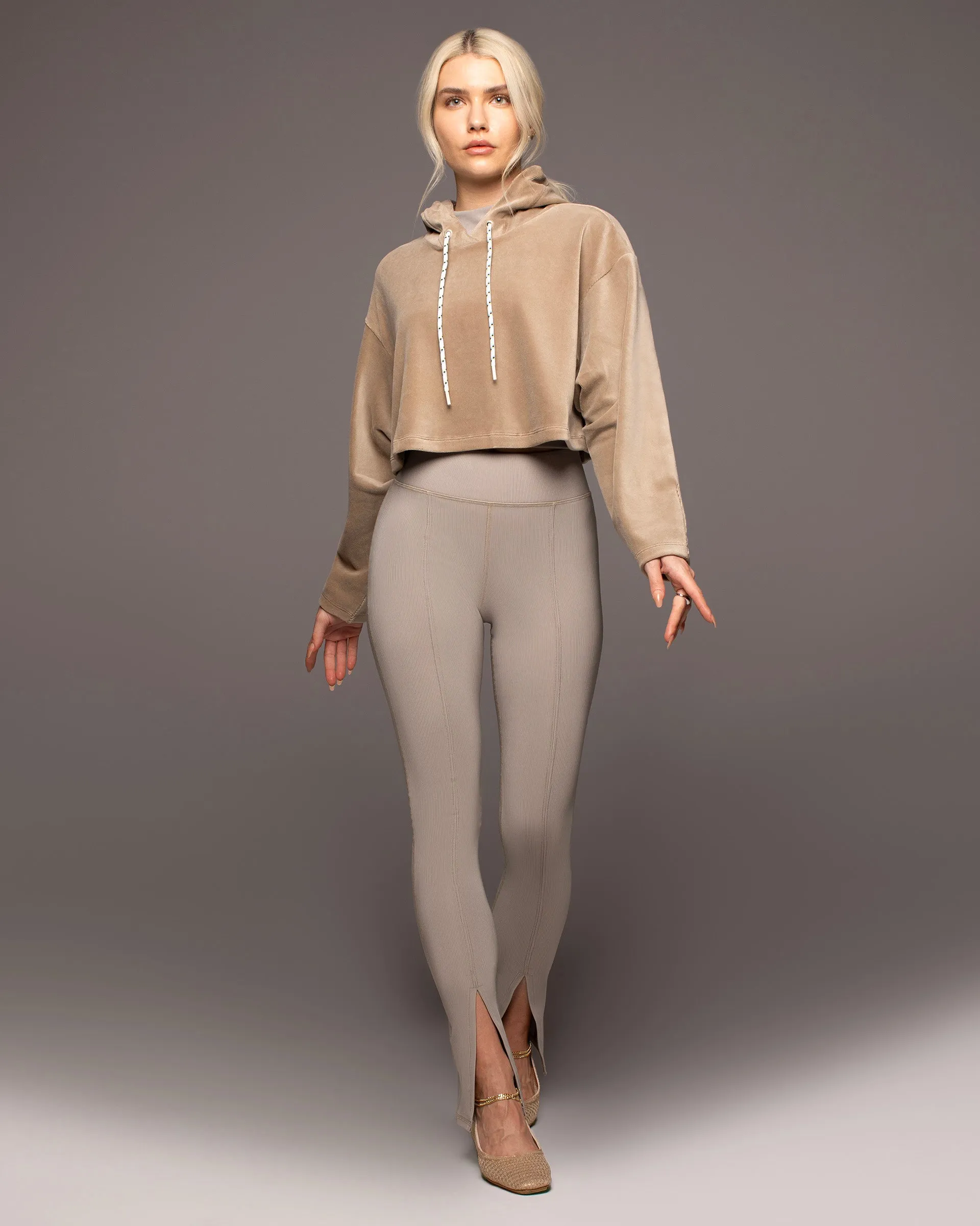 Horizon Ribbed Legging | Sandstone MICHI