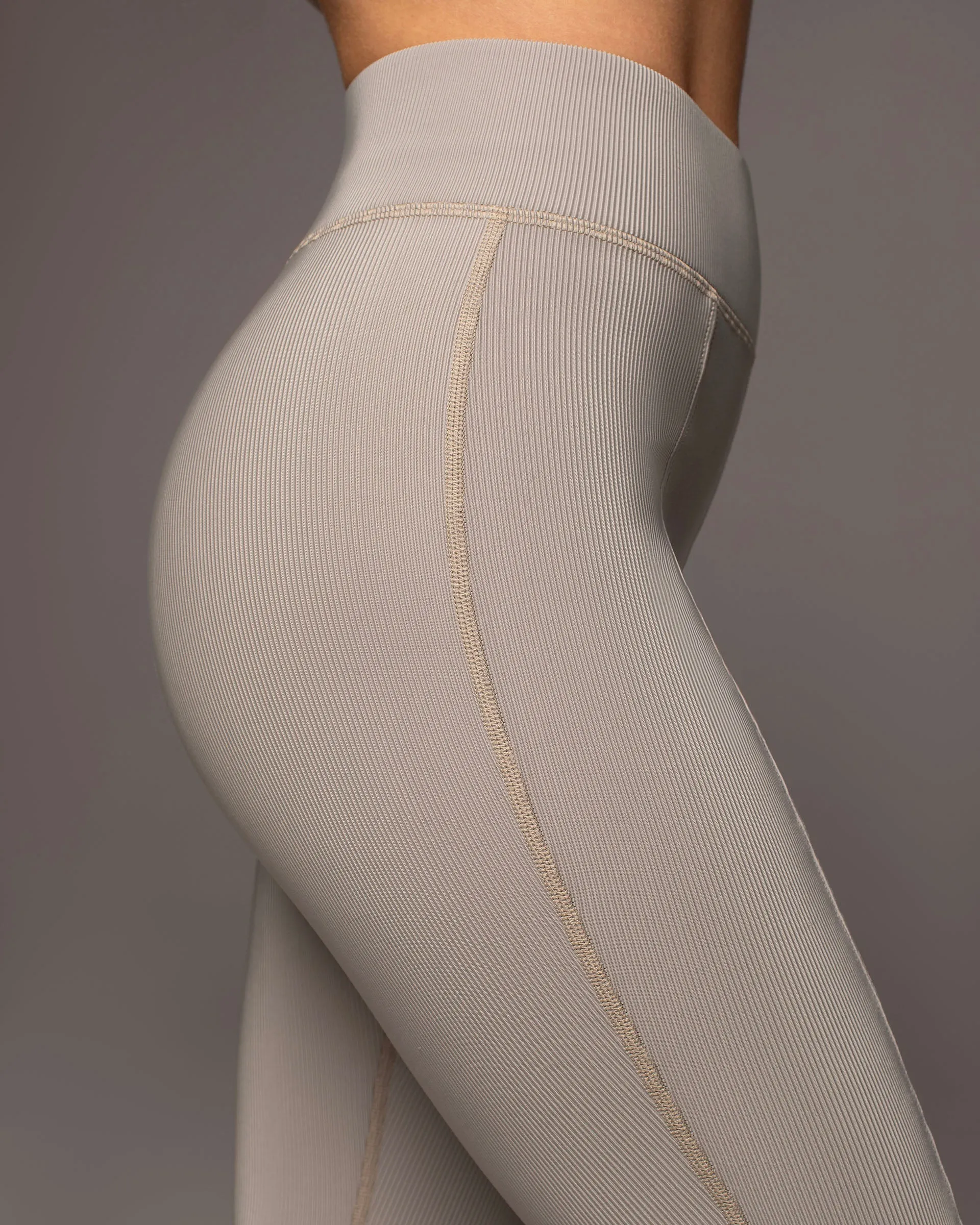 Horizon Ribbed Legging | Sandstone MICHI