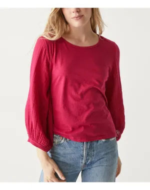 Iliana Fabric Mixed Top | Jam MICHAEL STARS