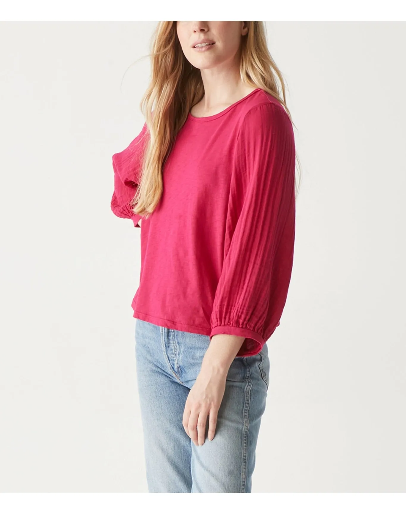 Iliana Fabric Mixed Top | Jam MICHAEL STARS