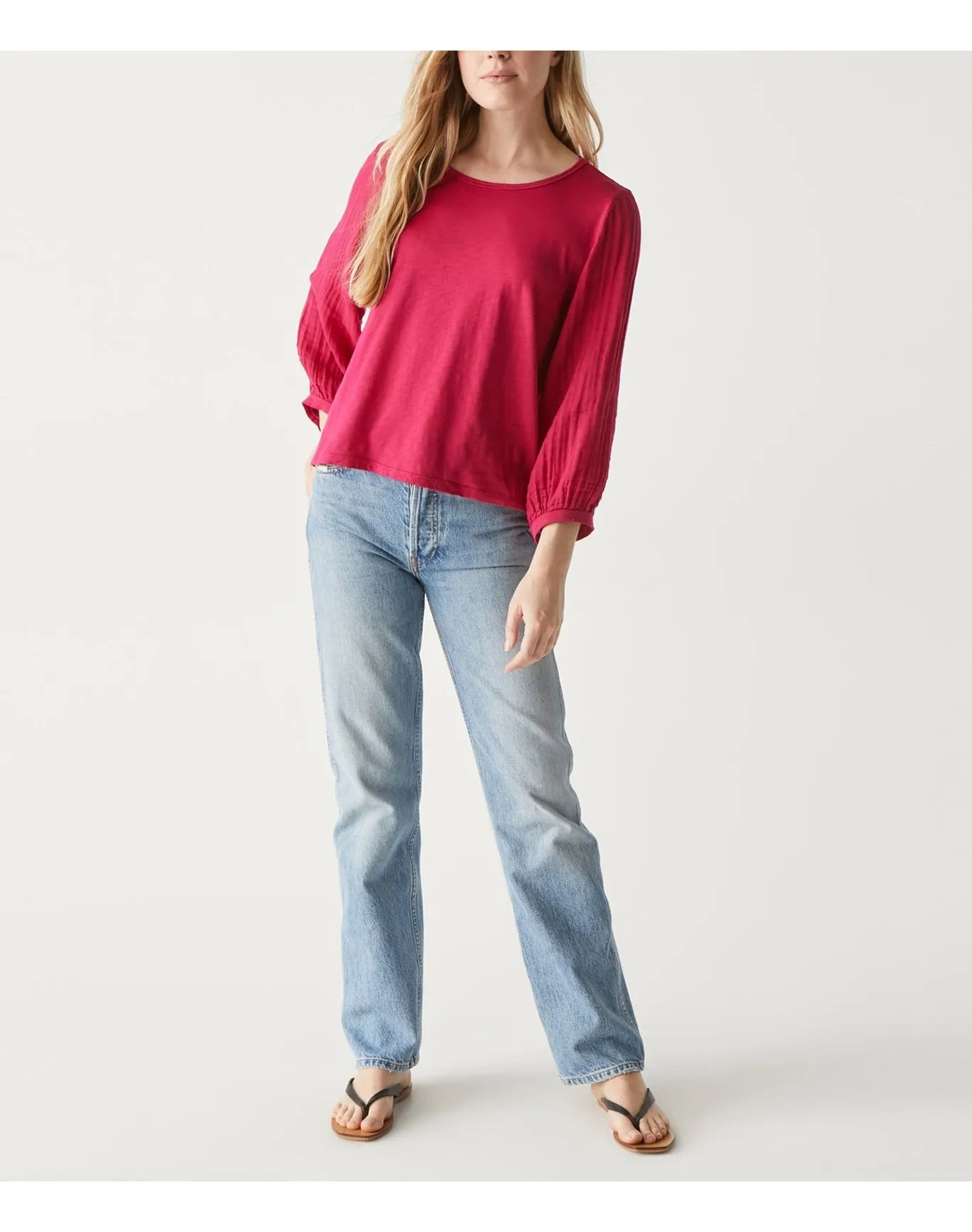 Iliana Fabric Mixed Top | Jam MICHAEL STARS