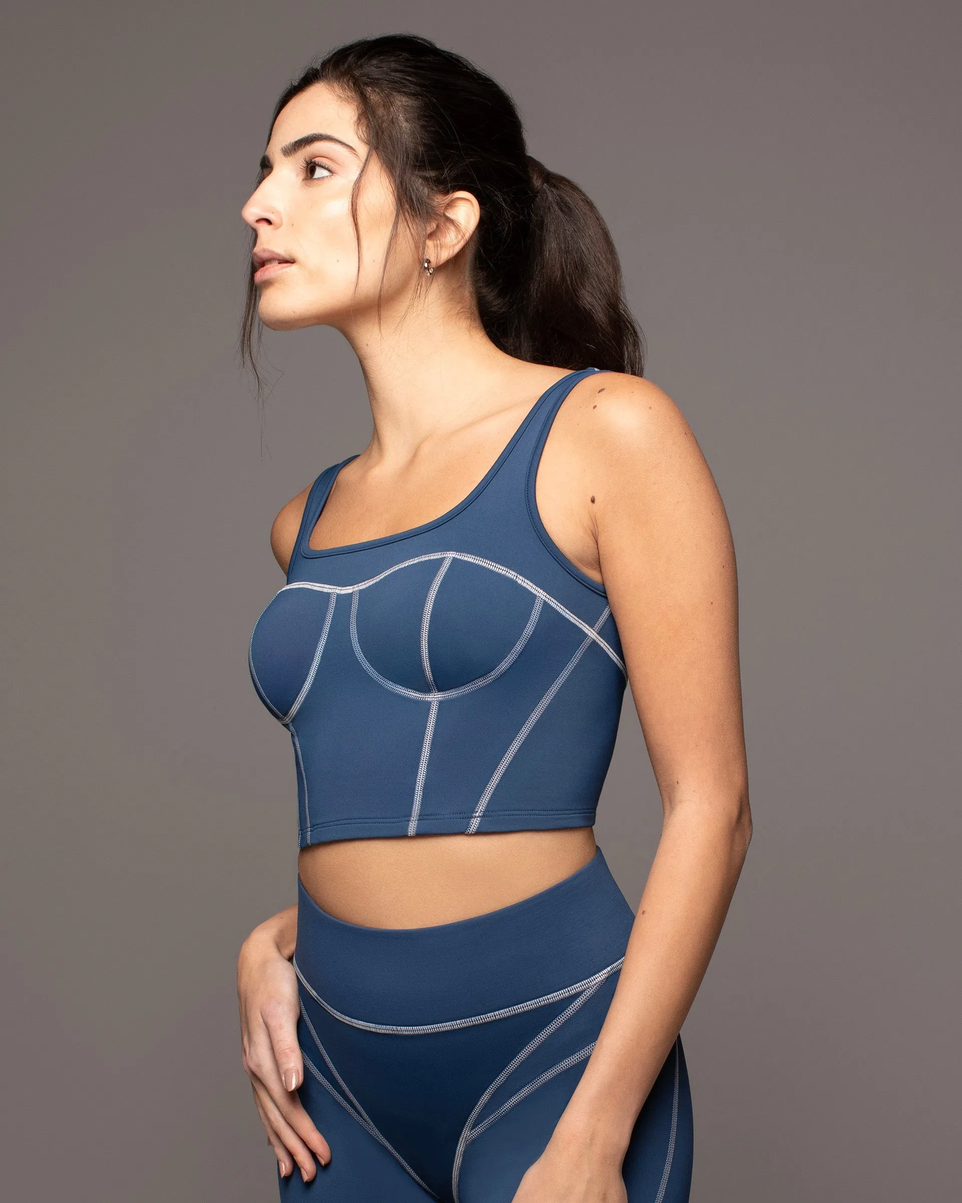Incite Bustier | Ink/White MICHI