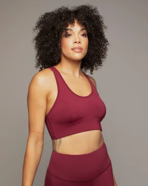 Instinct Longline Bra | Burgundy MICHI