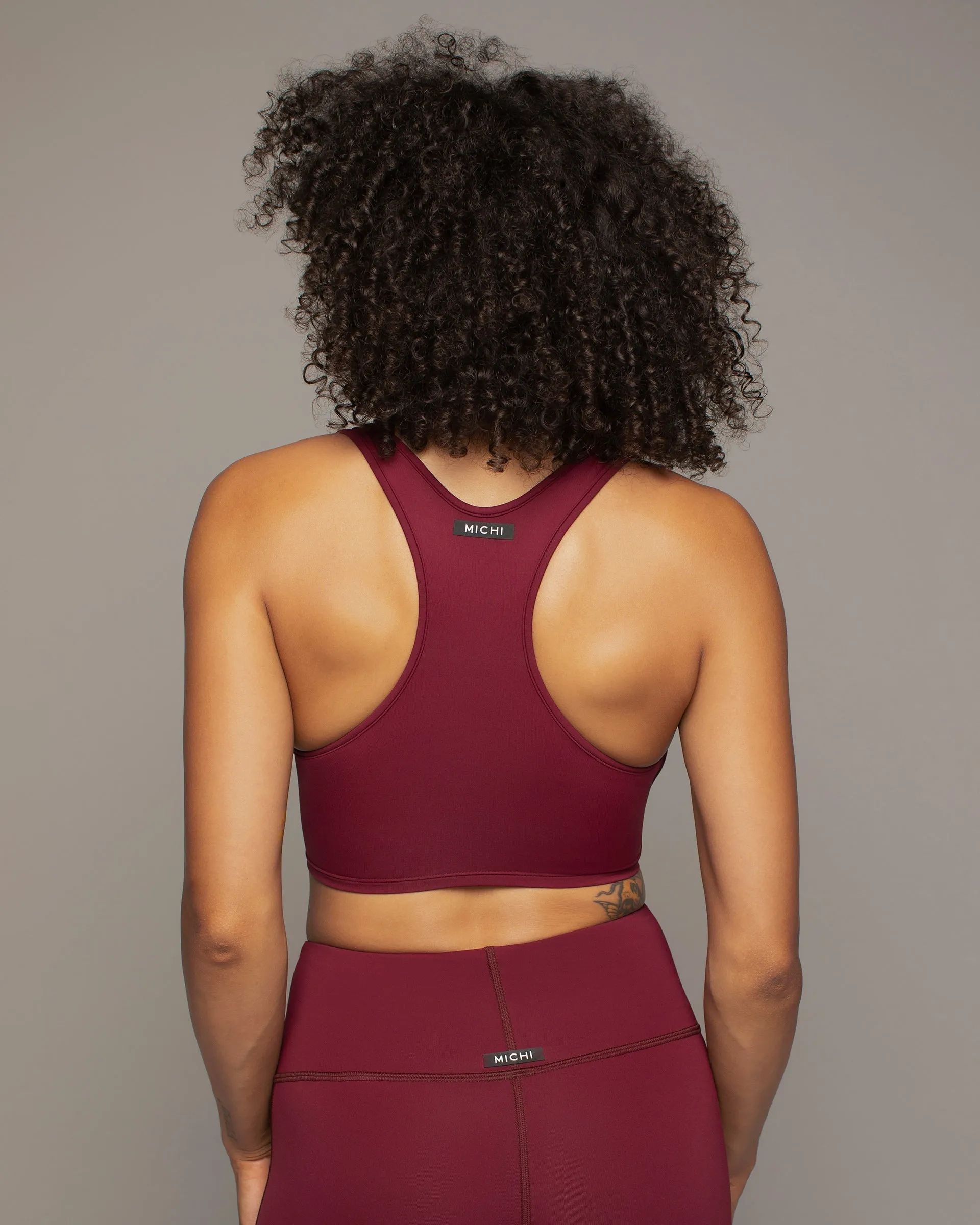Instinct Longline Bra | Burgundy MICHI
