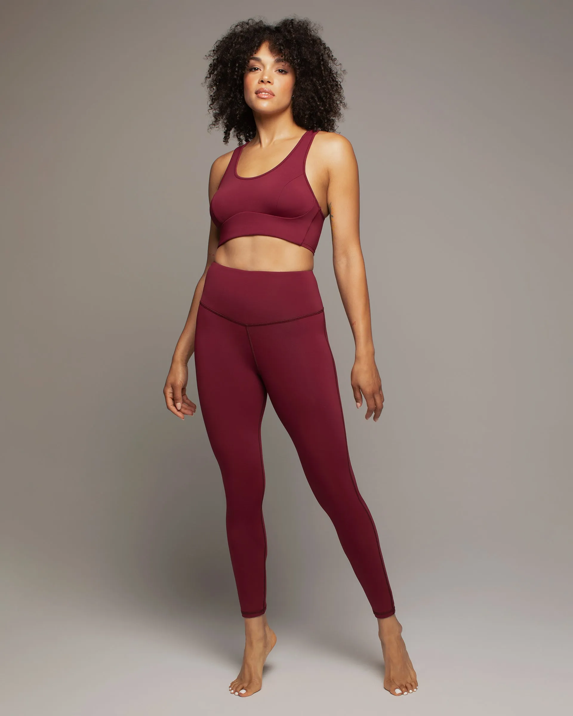 Instinct Longline Bra | Burgundy MICHI