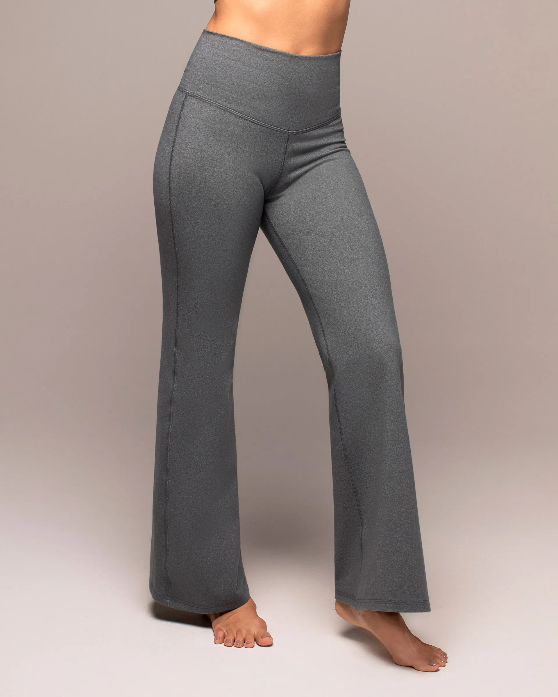 Instinct Warm Compression Flared Legging | Granite Grey MICHI
