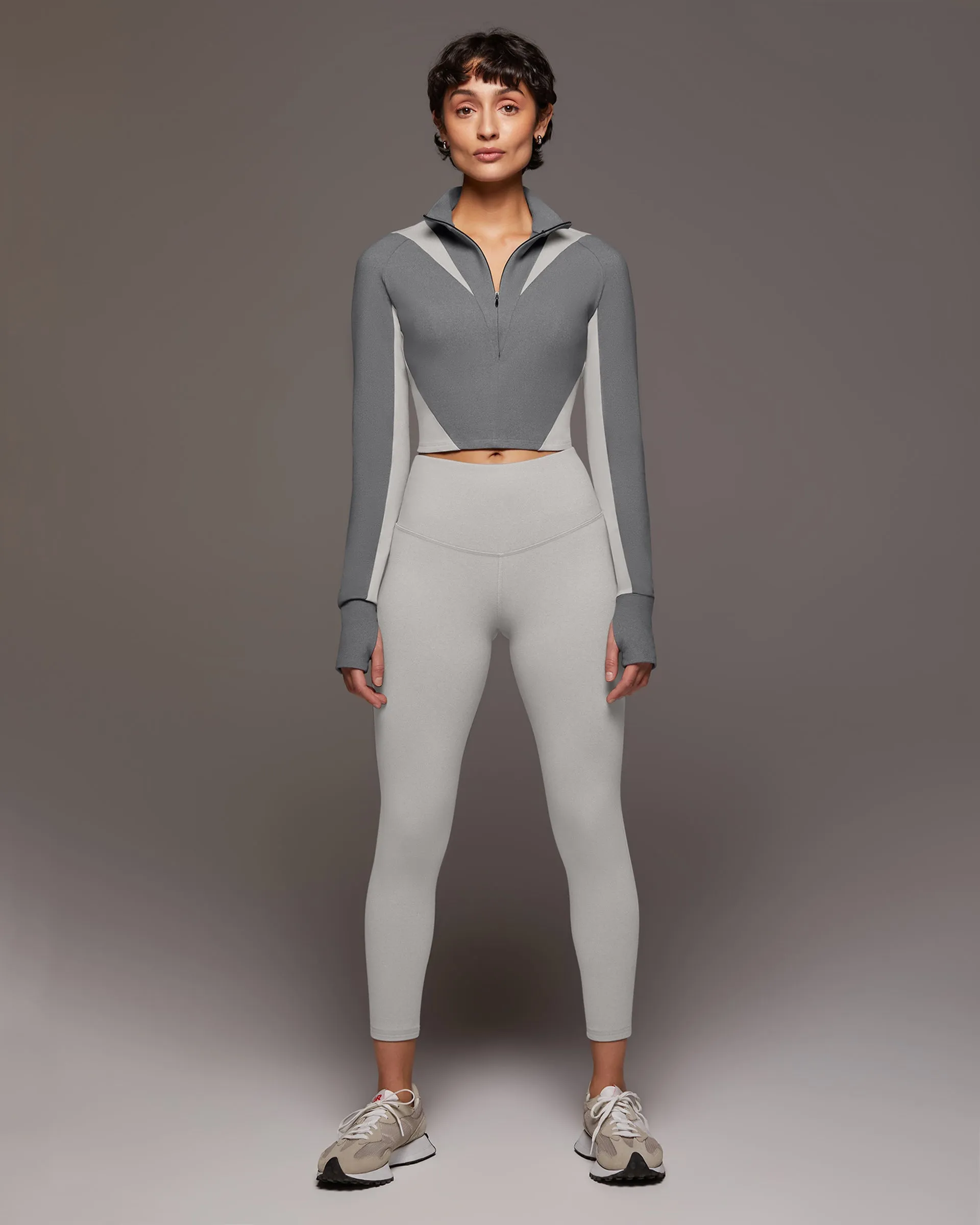 Instinct Warm Compression Legging | Moonstone Grey MICHI