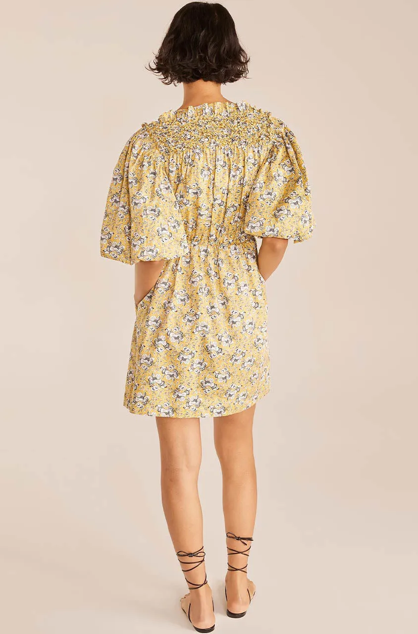 Intaglio Rose Smocked Dress | Intaglio Rose Limeaide Combo REBECCA TAYLOR