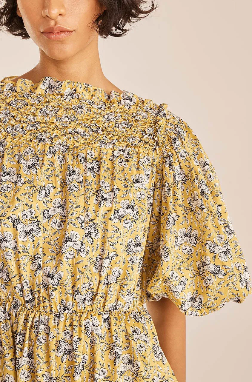 Intaglio Rose Smocked Dress | Intaglio Rose Limeaide Combo REBECCA TAYLOR