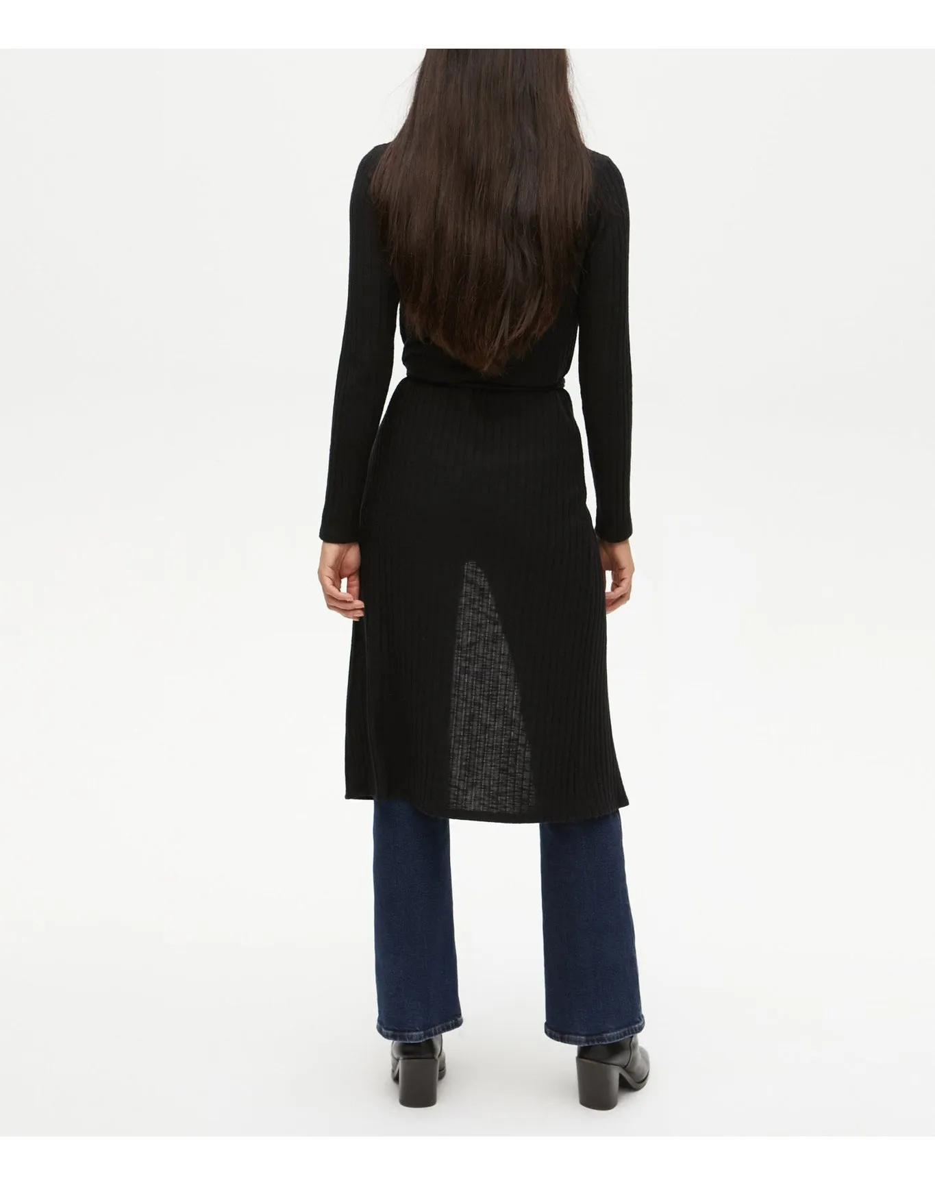 Isa Ribbed Cardigan | Black MICHAEL STARS