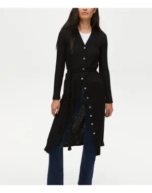 Isa Ribbed Cardigan | Black MICHAEL STARS