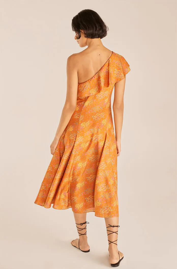 Isabelle Dress | Isabelle Fleur Burnt Orange Combo REBECCA TAYLOR