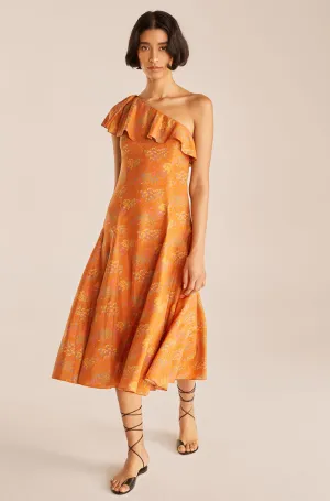 Isabelle Dress | Isabelle Fleur Burnt Orange Combo REBECCA TAYLOR
