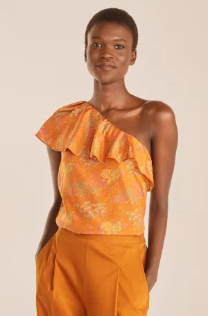 Isabelle Top | Isabelle Fleur Burnt Orange Combo REBECCA TAYLOR
