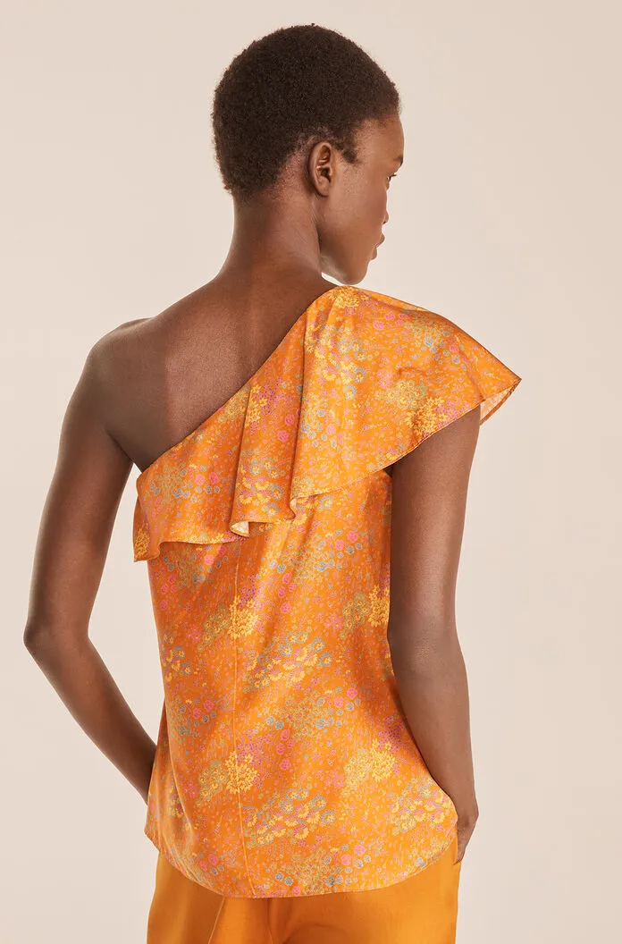 Isabelle Top | Isabelle Fleur Burnt Orange Combo REBECCA TAYLOR