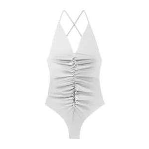 Isla One Piece | White Matte JADE SWIM