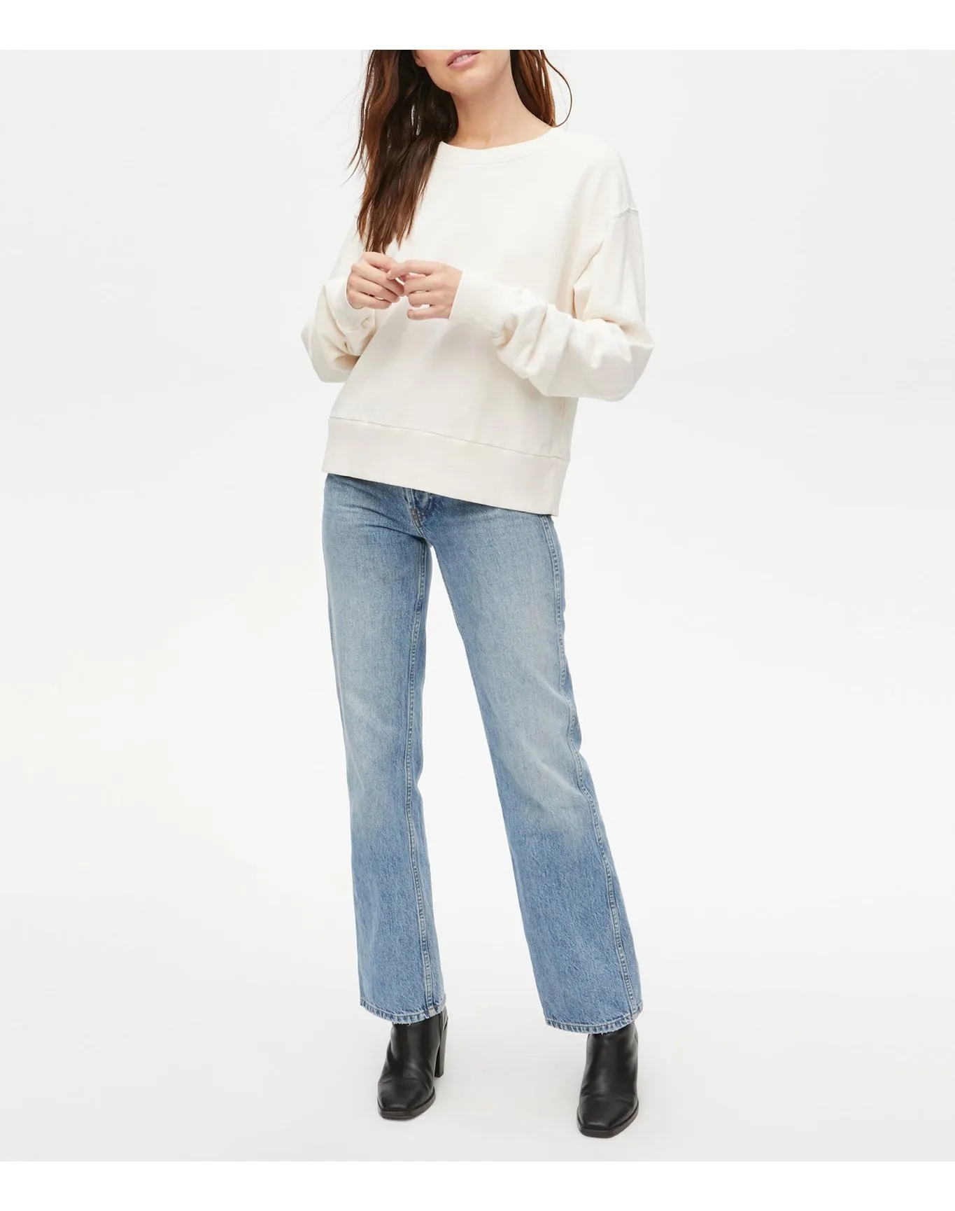 Jackie Terry Sweatshirt | Chalk MICHAEL STARS