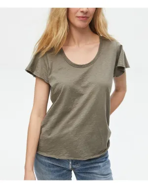Jana Flutter Sleeve Tee | Olive MICHAEL STARS