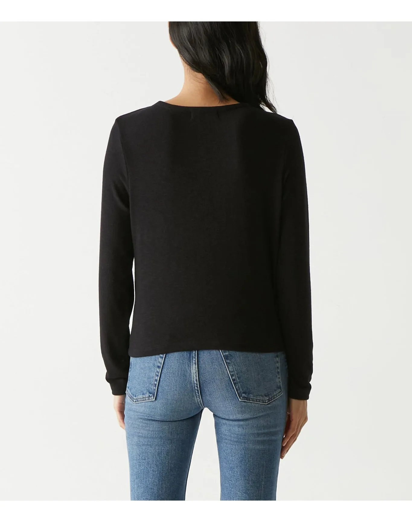Janet Surplice Top | Black MICHAEL STARS