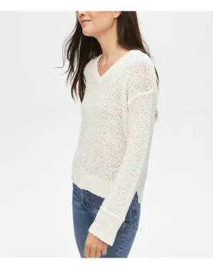 Janie V-Neck Sweater | Chalk MICHAEL STARS
