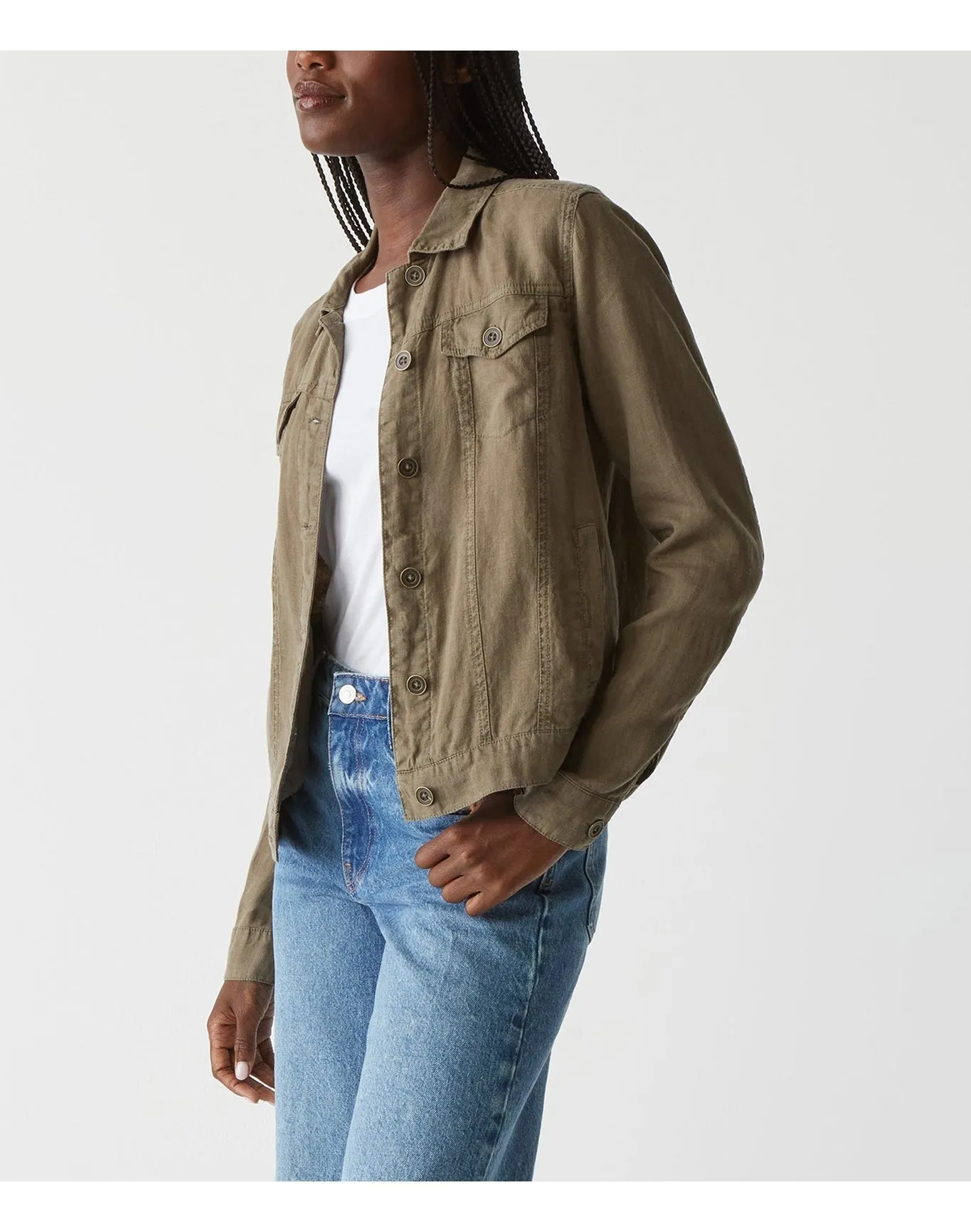 Jean Linen Jacket | Camo MICHAEL STARS