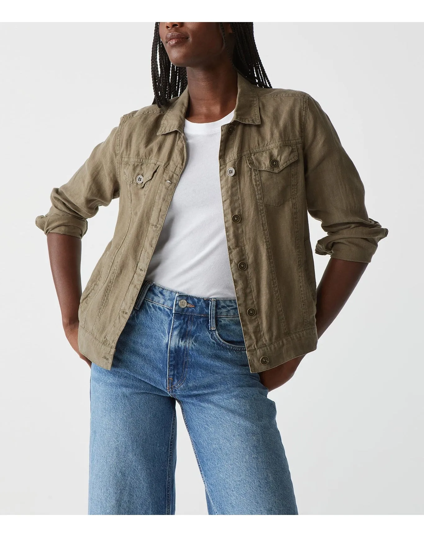 Jean Linen Jacket | Camo MICHAEL STARS