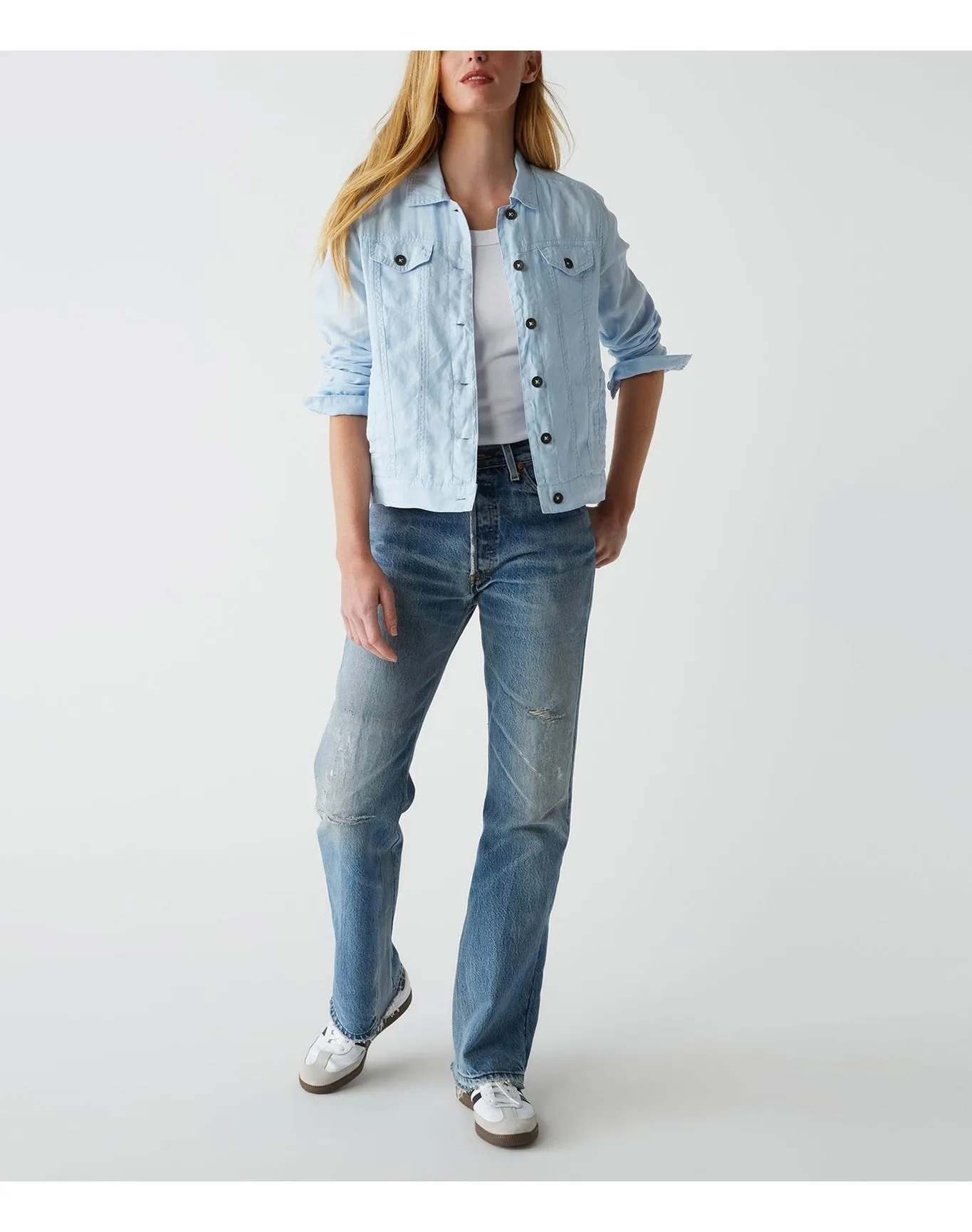 Jean Linen Jacket | Water MICHAEL STARS