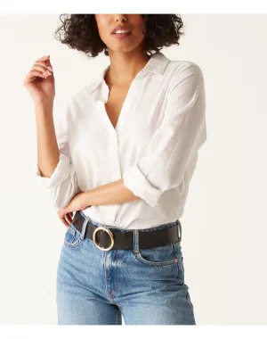 Joanna Button Down Shirt | White MICHAEL STARS