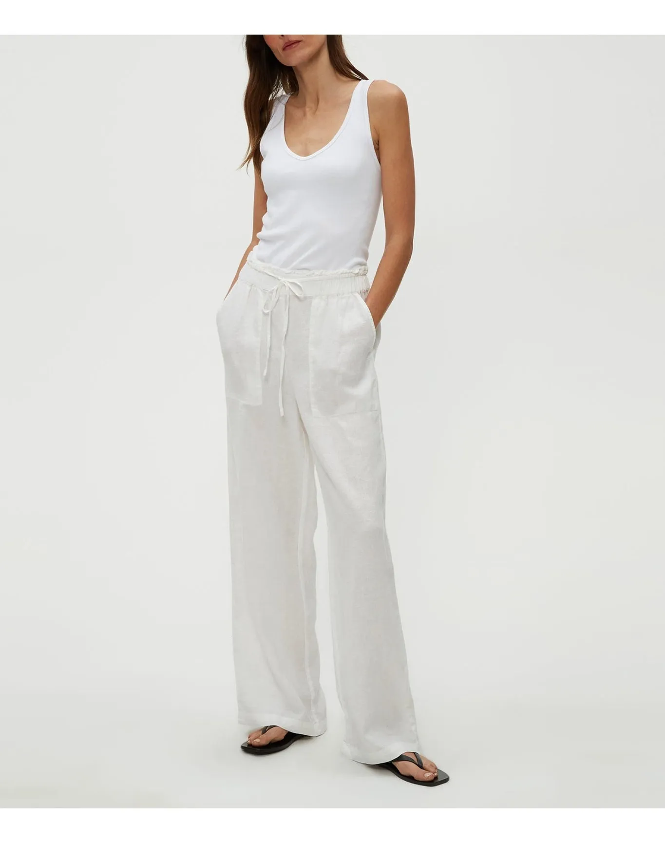 Jules Linen Pant | White MICHAEL STARS