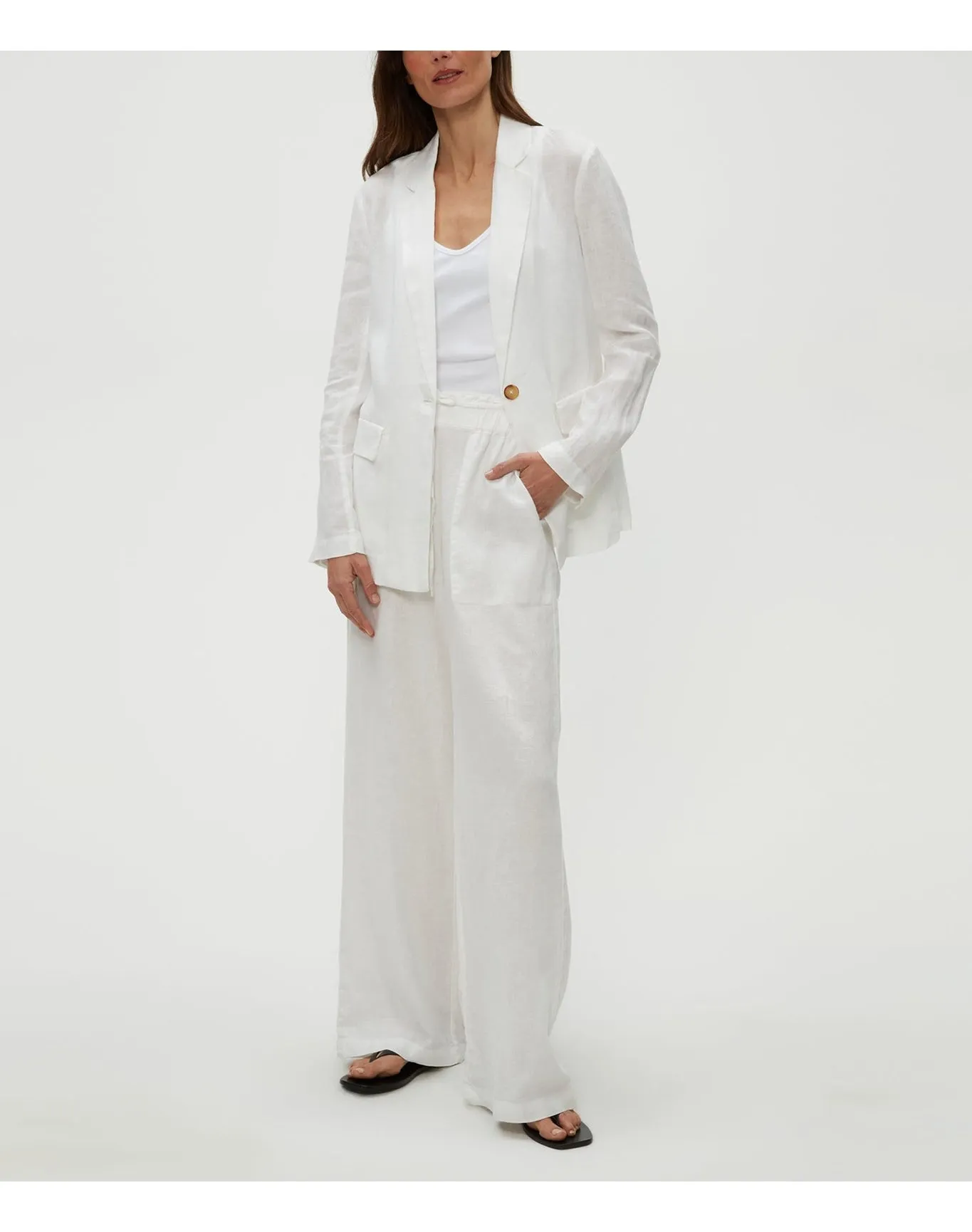 Jules Linen Pant | White MICHAEL STARS
