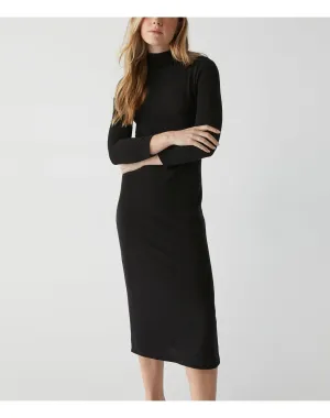 Justine Mock Neck Midi Dress | Black MICHAEL STARS