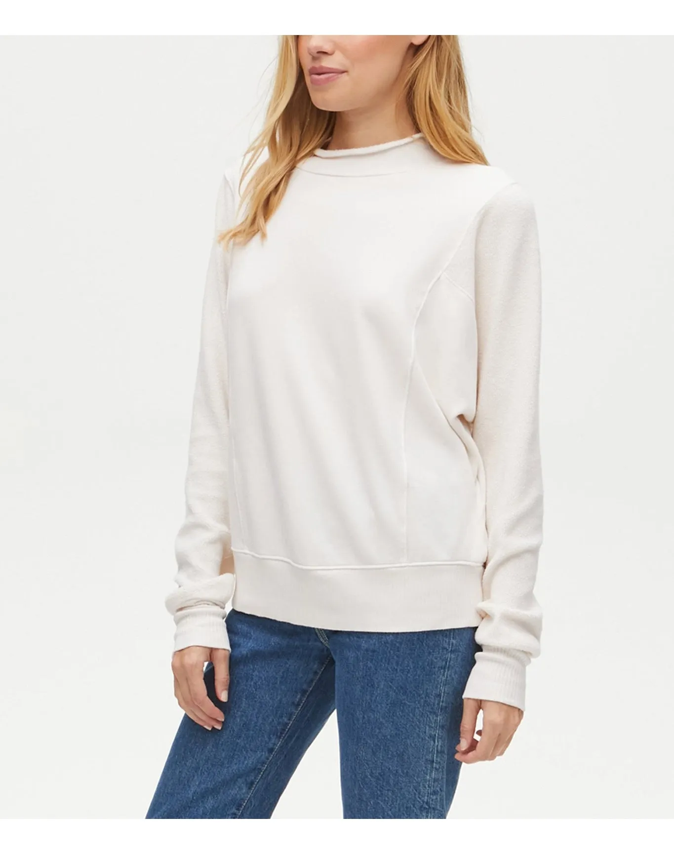 Kali Terry Sweatshirt | Chalk MICHAEL STARS