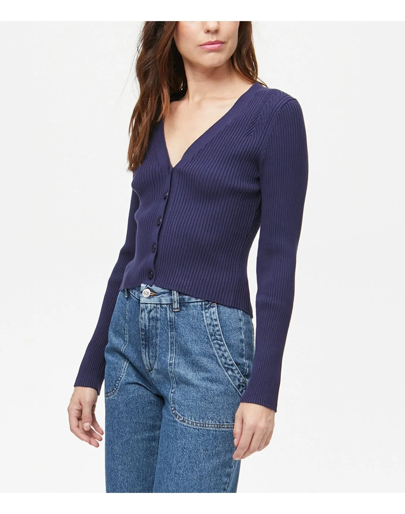 Khalia Ribbed Cardigan | Admiral MICHAEL STARS