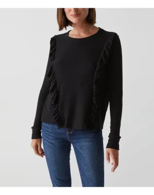 Kristi Top with Ruffle Detail | Black MICHAEL STARS