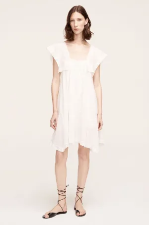 Lace Insert Dress | Snow REBECCA TAYLOR
