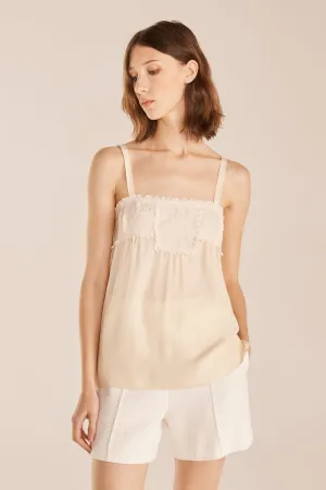 Lace Patch Camisole | Tapioca REBECCA TAYLOR