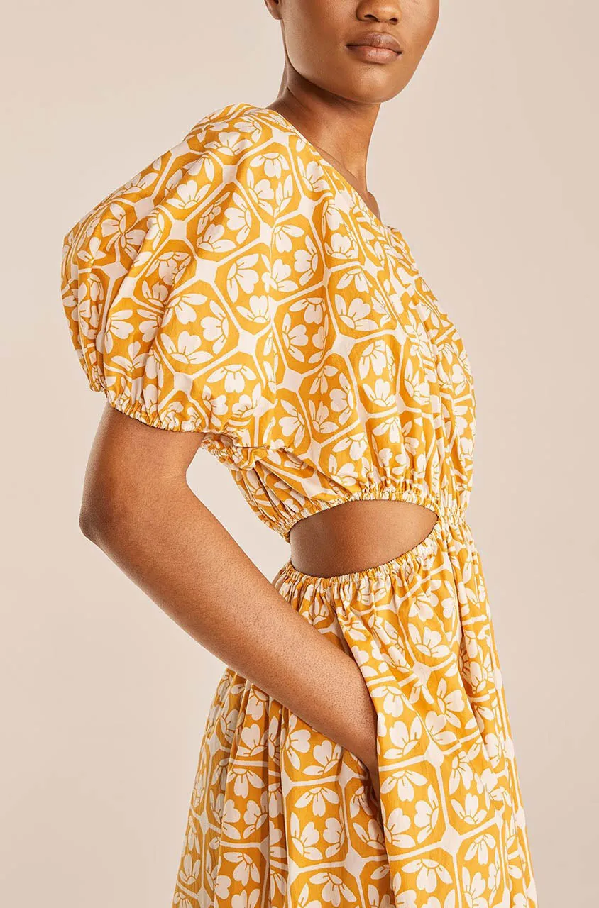 Lattice Fleur Poplin Jumpsuit | Lattice Fleur Honey Combo REBECCA TAYLOR