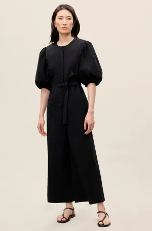 Lightweight Trench Jumpsuit | Black REBECCA TAYLOR