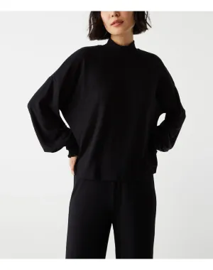 Lila Mock Neck Top | Black MICHAEL STARS