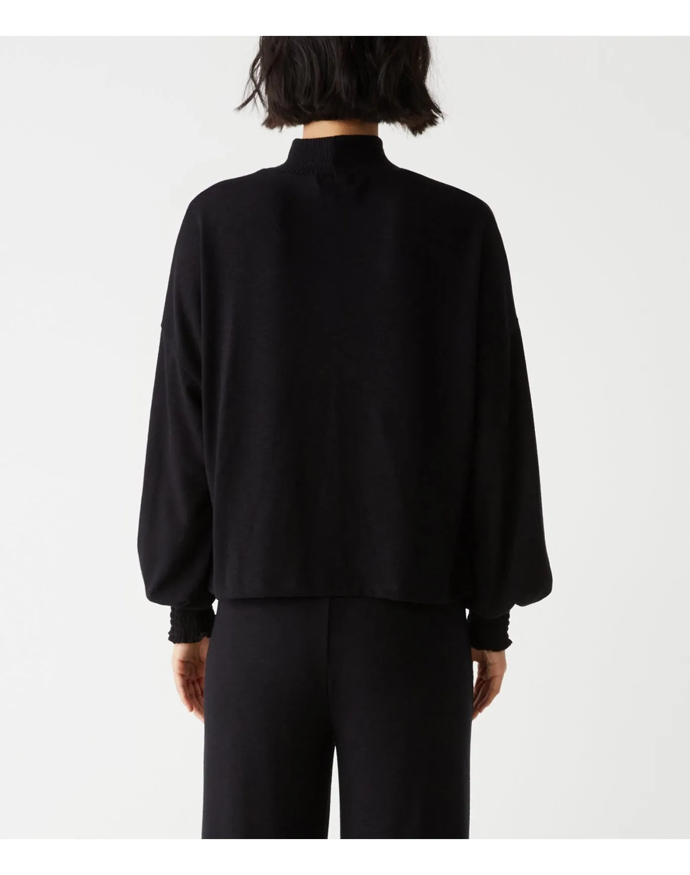 Lila Mock Neck Top | Black MICHAEL STARS
