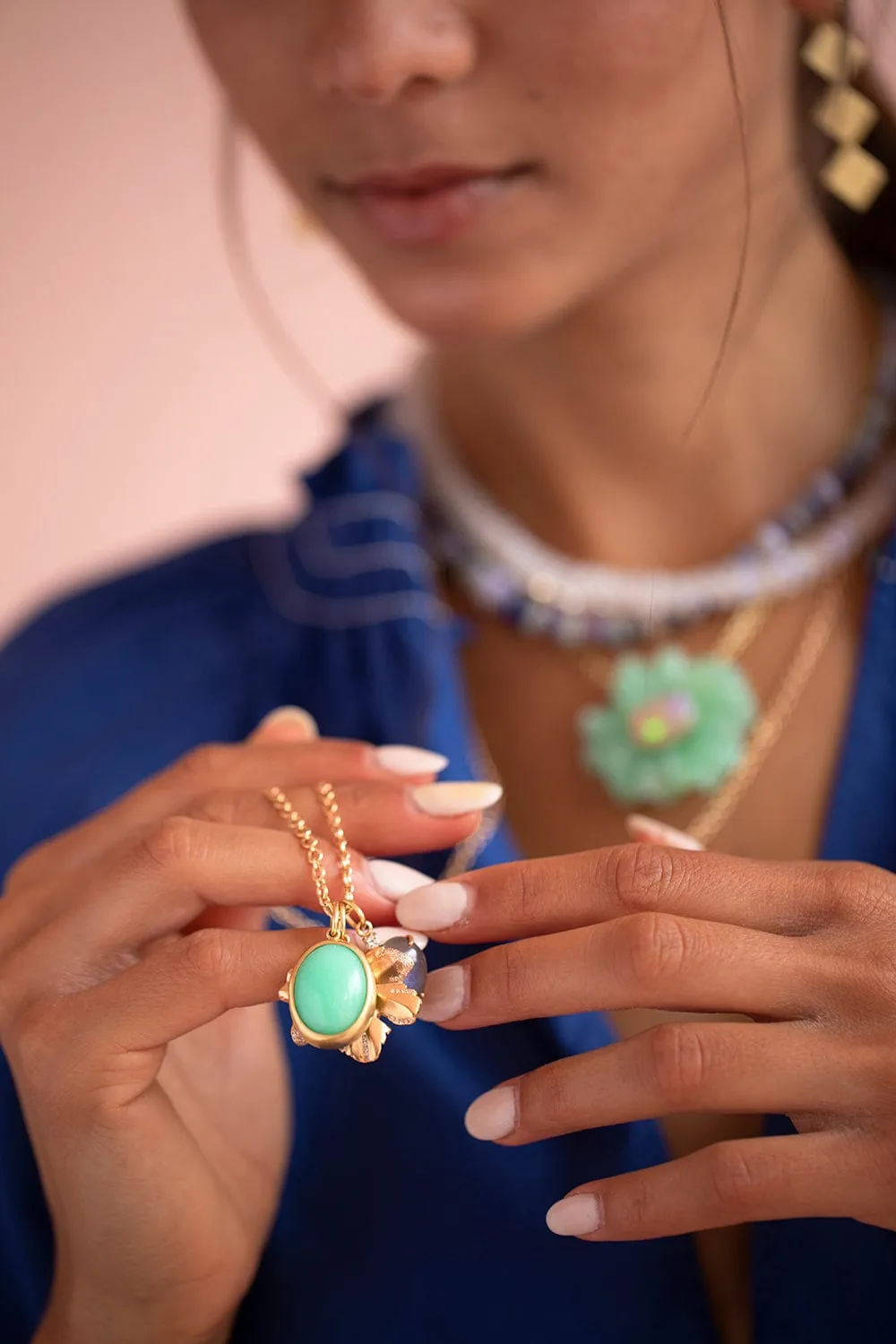 Limited Edition Mint Chrysoprase Pendant