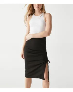 Lisa Marie Ribbed Midi Skirt | Black MICHAEL STARS