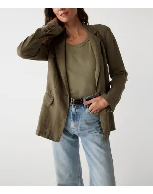 Lottie Linen Blazer | Camo MICHAEL STARS