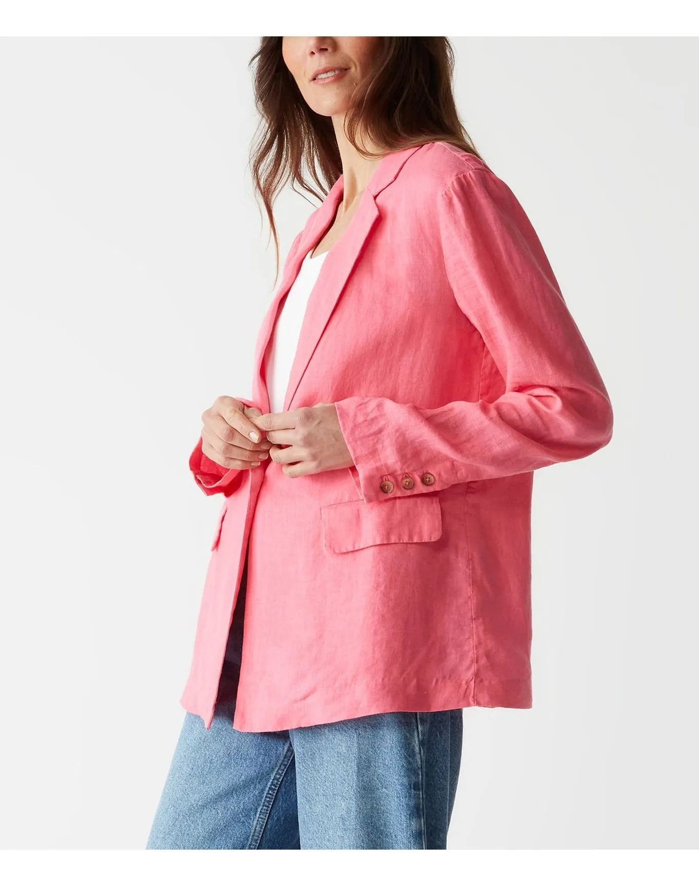 Lottie Linen Blazer | Flamingo MICHAEL STARS