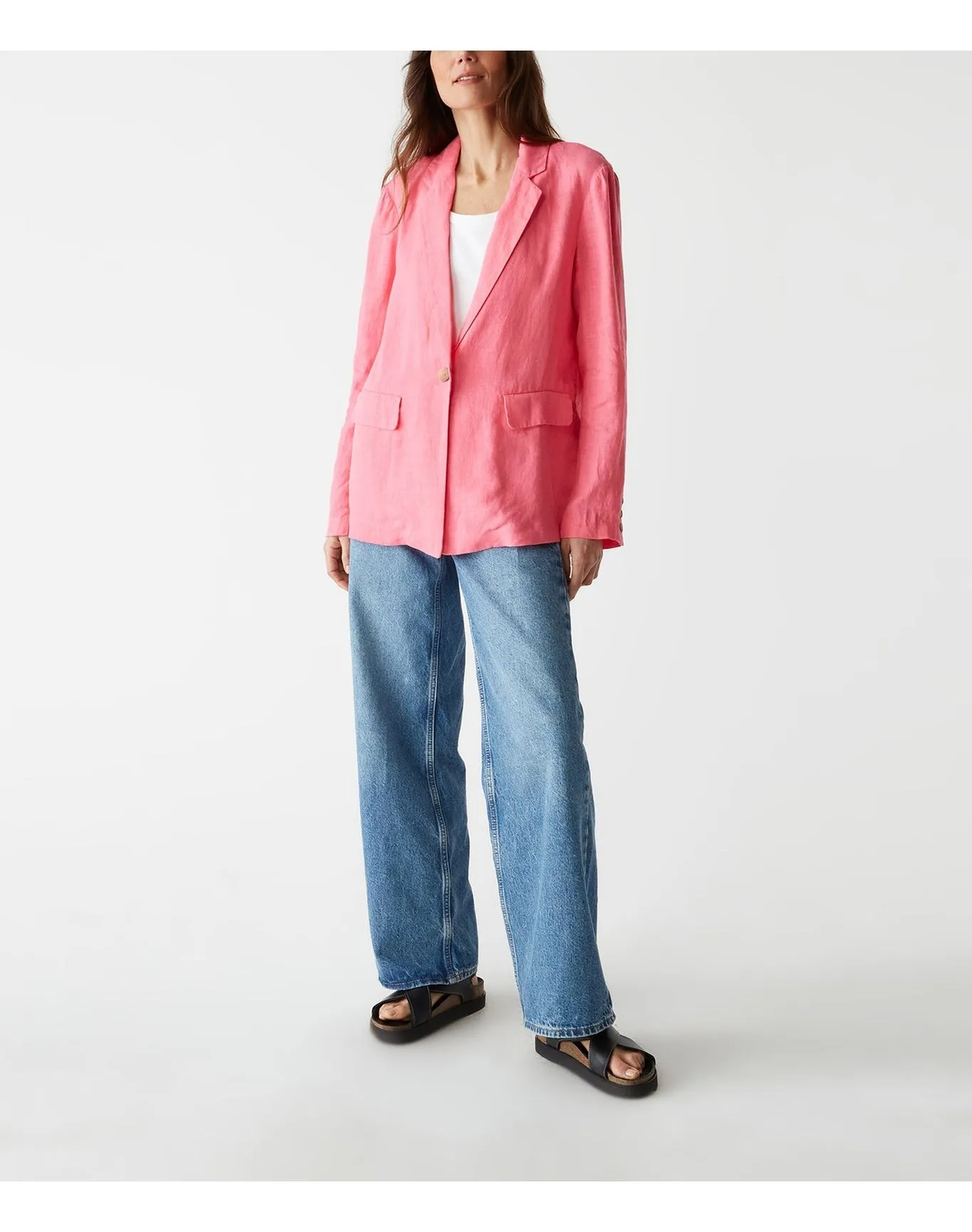 Lottie Linen Blazer | Flamingo MICHAEL STARS