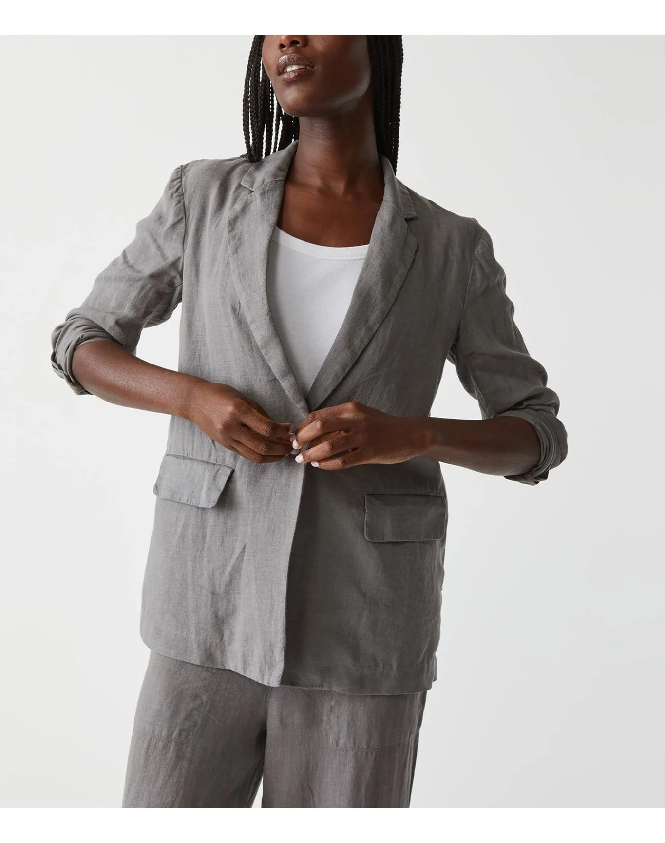 Lottie Linen Blazer | Oxide MICHAEL STARS