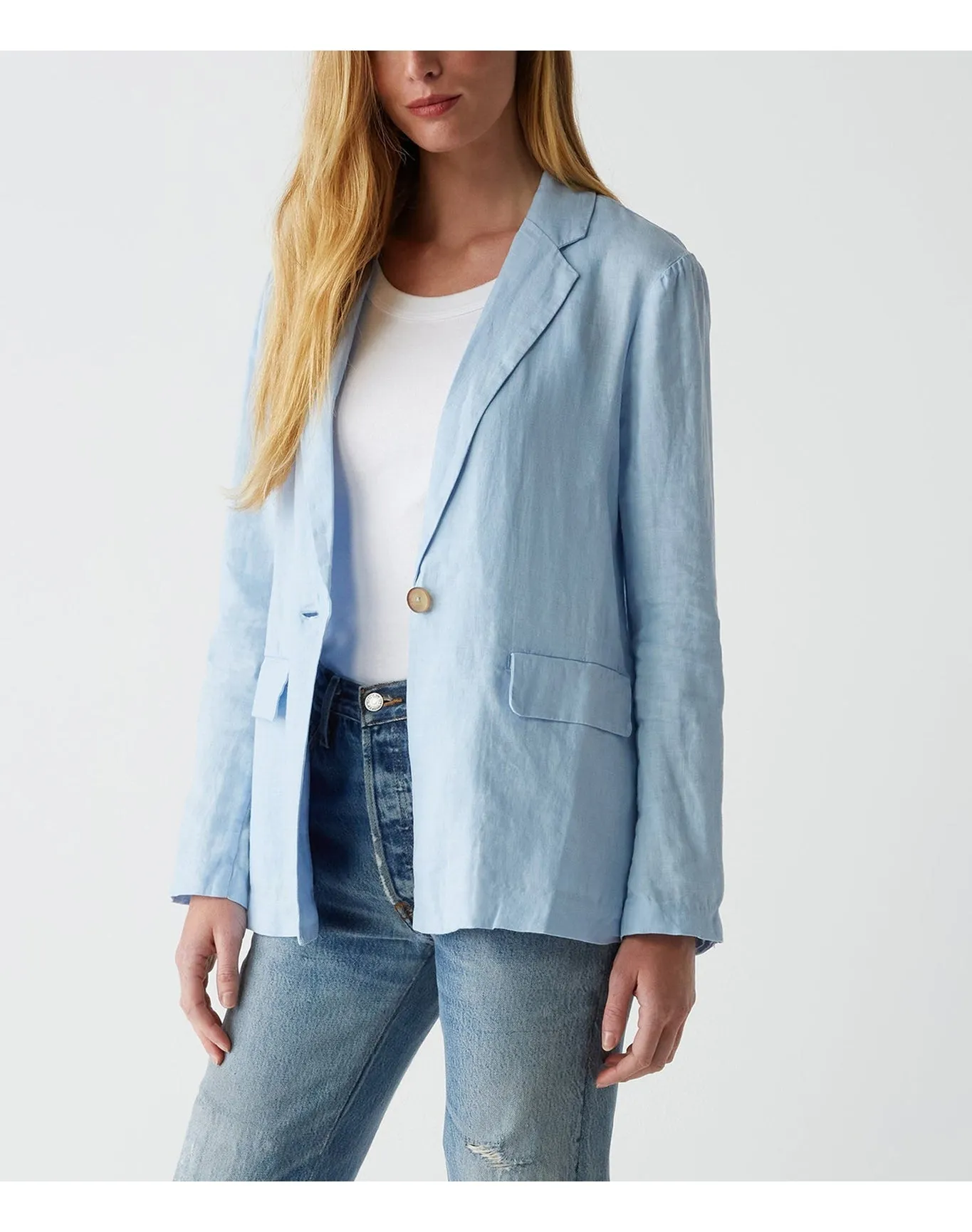 Lottie Linen Blazer | Water MICHAEL STARS