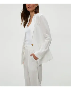 Lottie Linen Blazer | White MICHAEL STARS