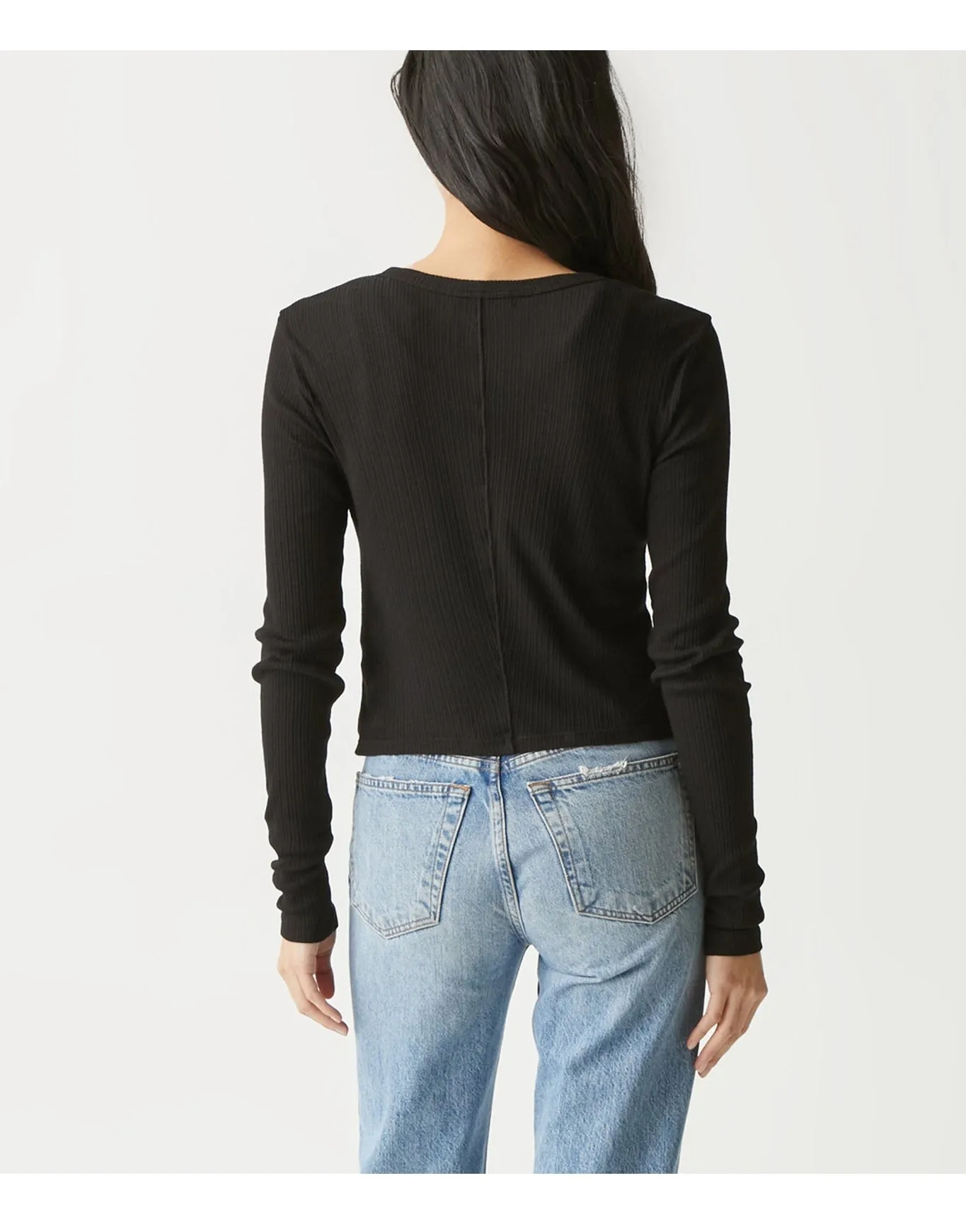 Lyla Ribbed Cardigan | Black MICHAEL STARS