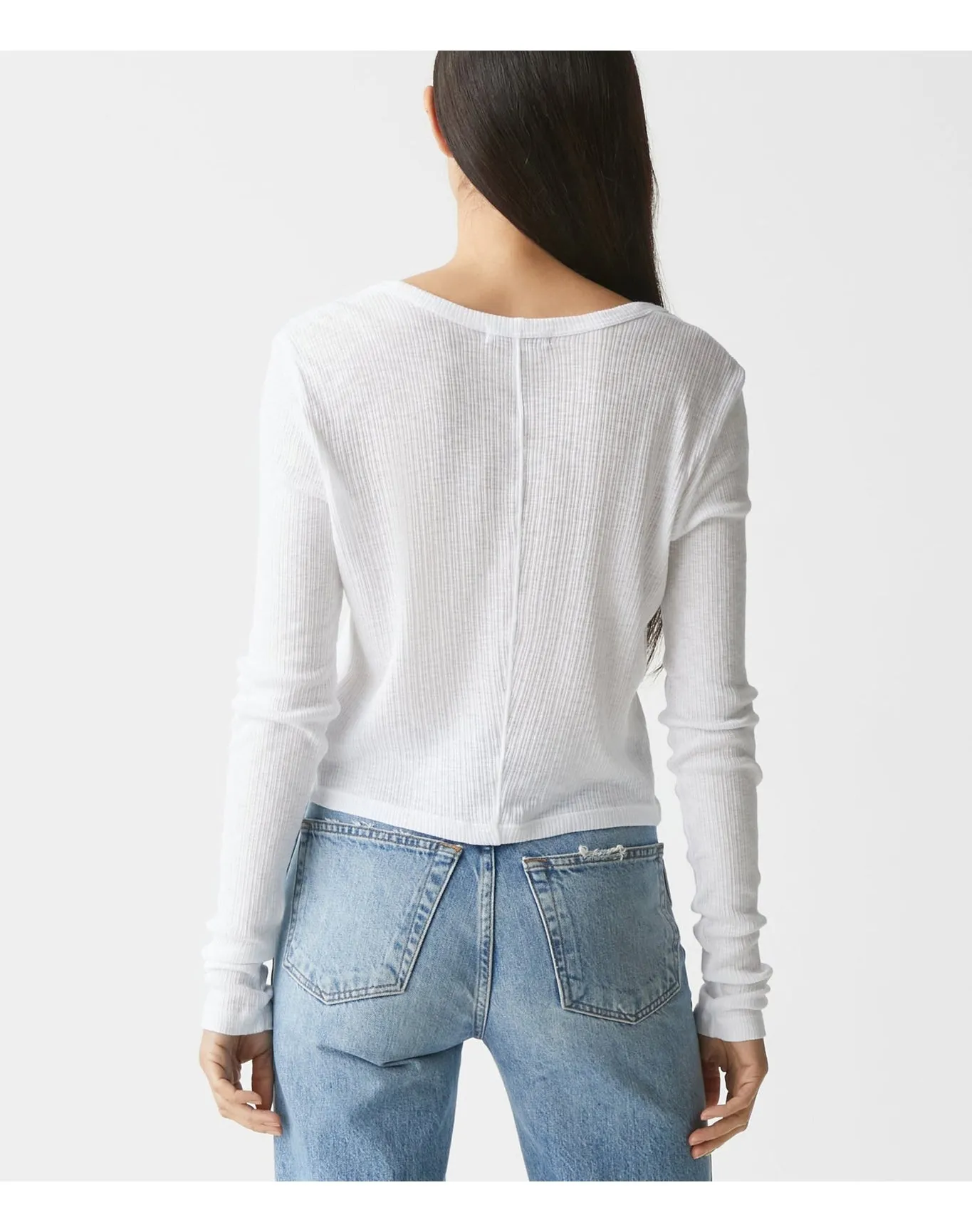 Lyla Ribbed Cardigan | White MICHAEL STARS